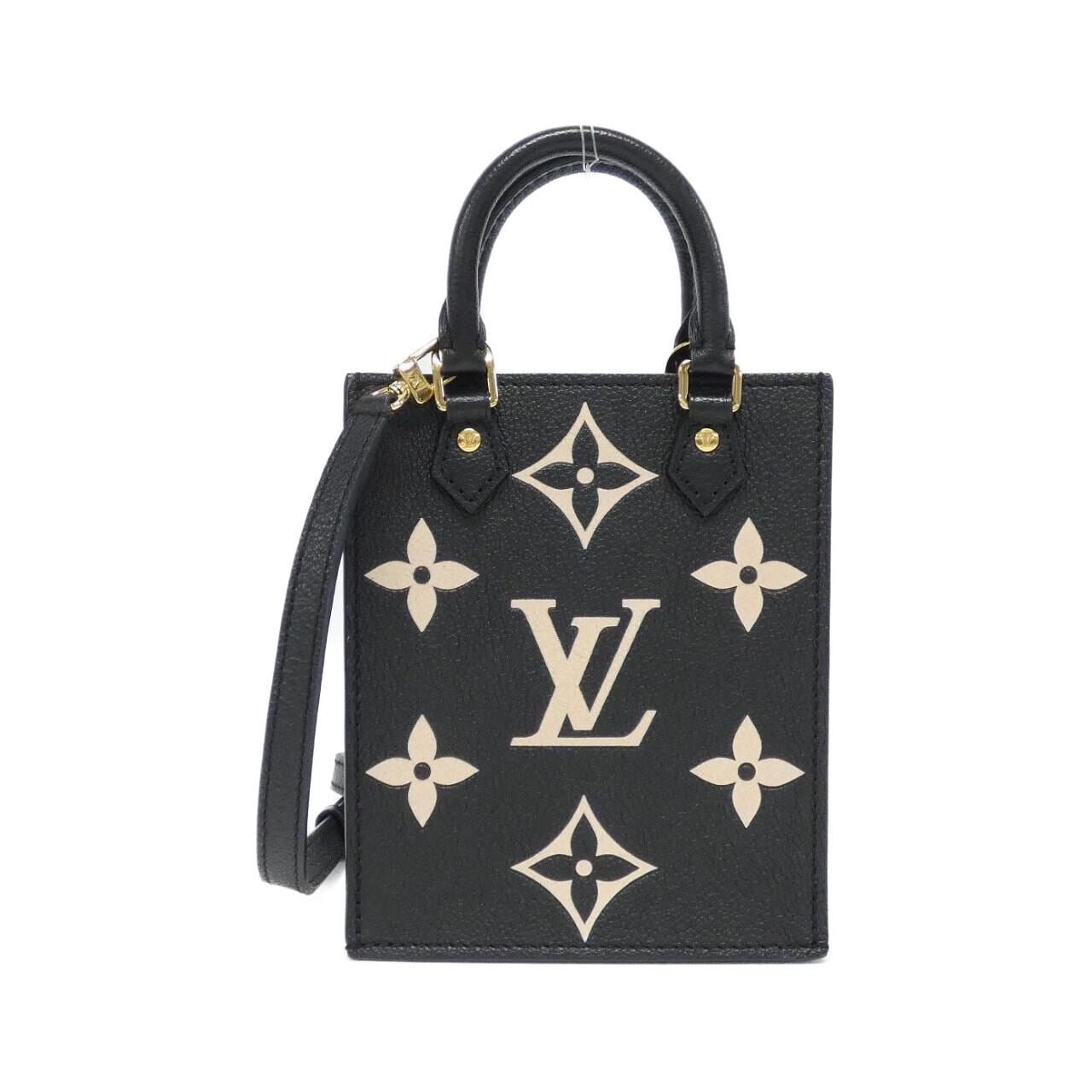 LOUIS VUITTON雙色Monogram Empreinte Sac Plat M81416 肩背包