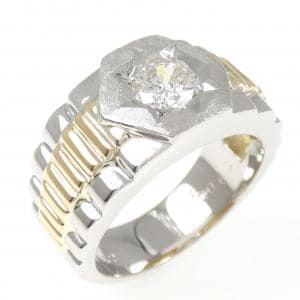 PT900/K18YG ダイヤモンド リング 0.63CT