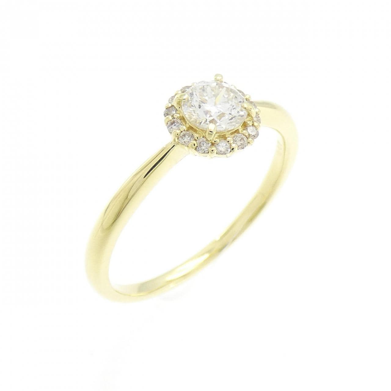 [BRAND NEW] K18YG Diamond Ring 0.330CT G SI2 Good