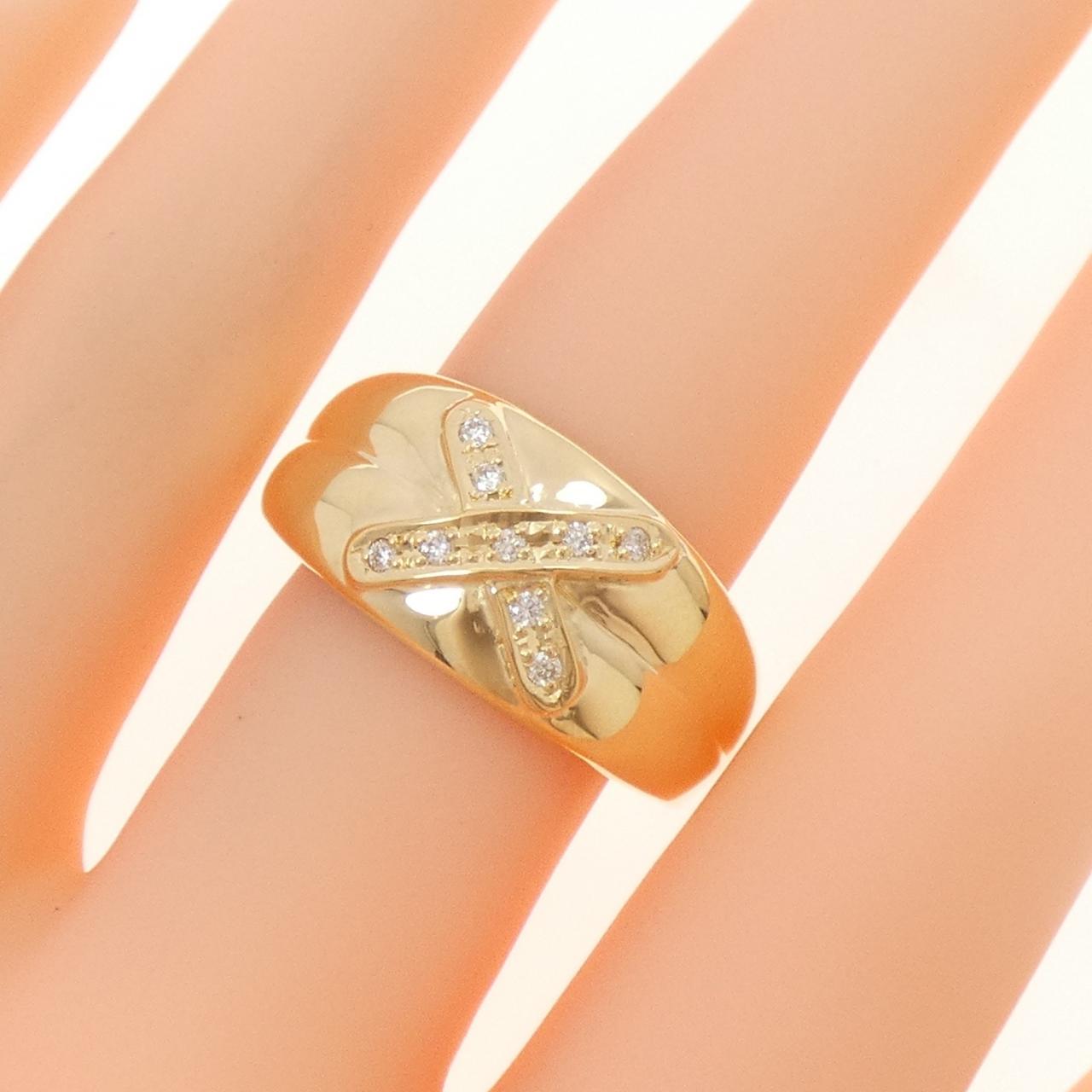 【新品】K18YG ダイヤモンド リング 0.09CT