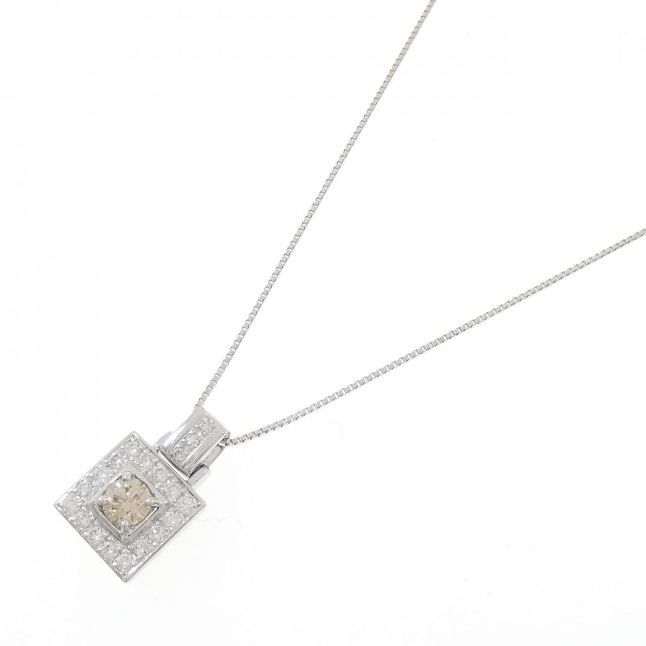 K18WG ダイヤモンド ネックレス 0.46CT
