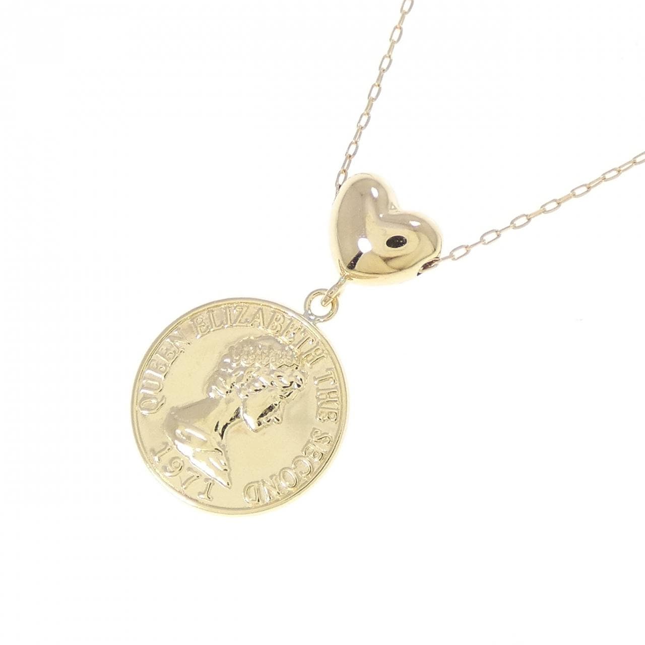 K18YG ハート ネックレス