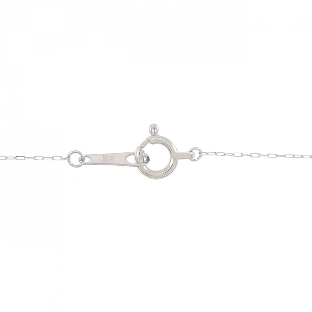 PT900/PT850 ソリティア ダイヤモンド ネックレス 0.08CT