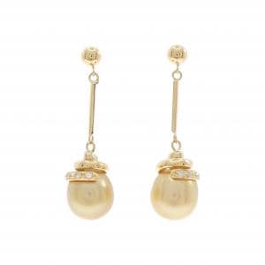 K18YG 白蝶パール ピアス