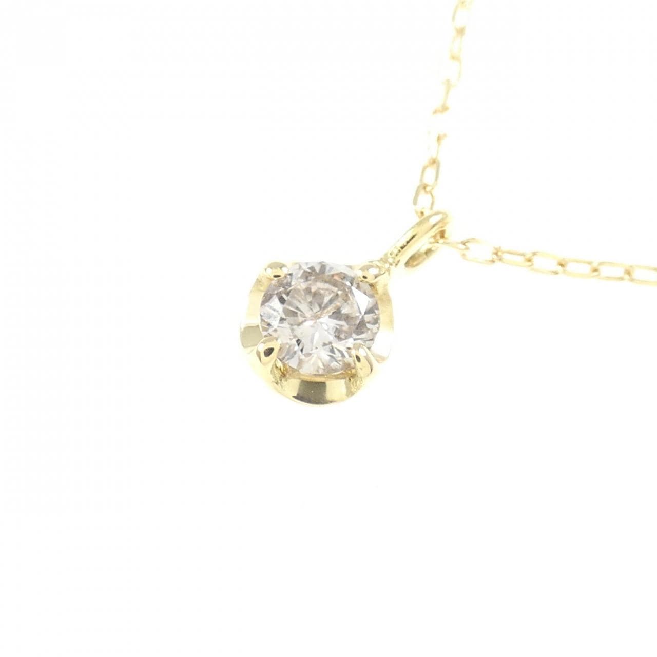 K18YG ダイヤモンド ネックレス 0.15CT