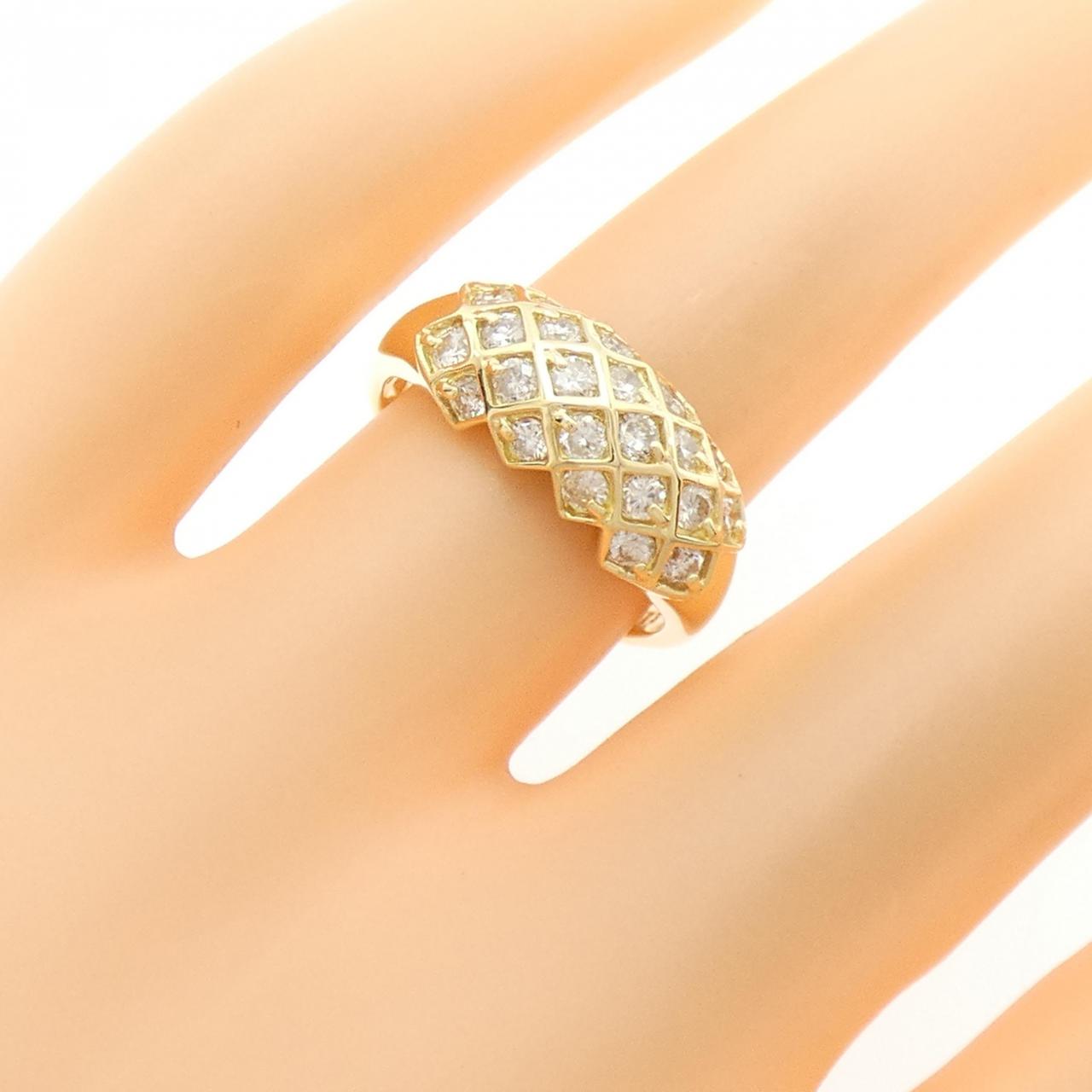 K18YG ダイヤモンド リング 0.73CT