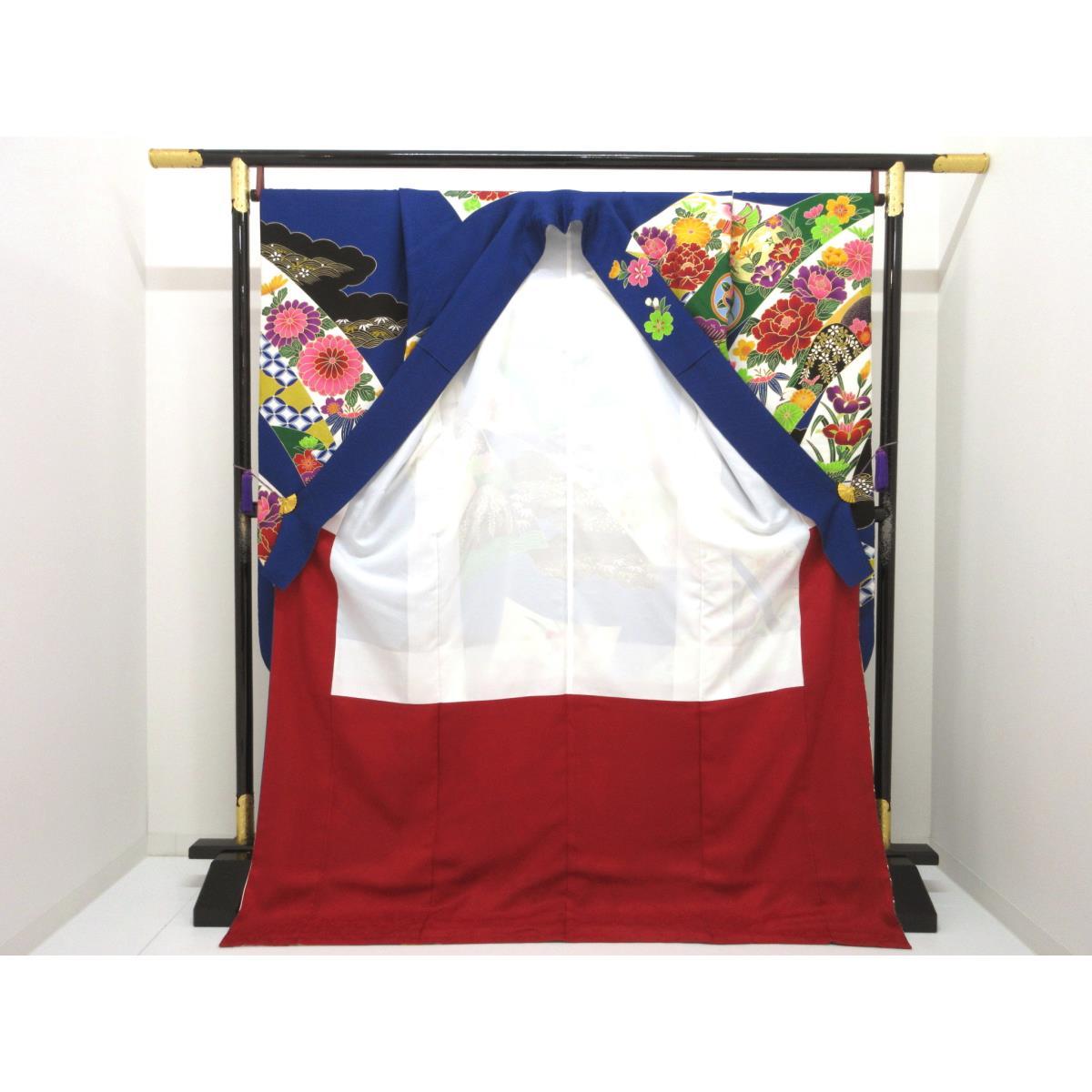 袋帯　友禅金彩加工　刺繍入り