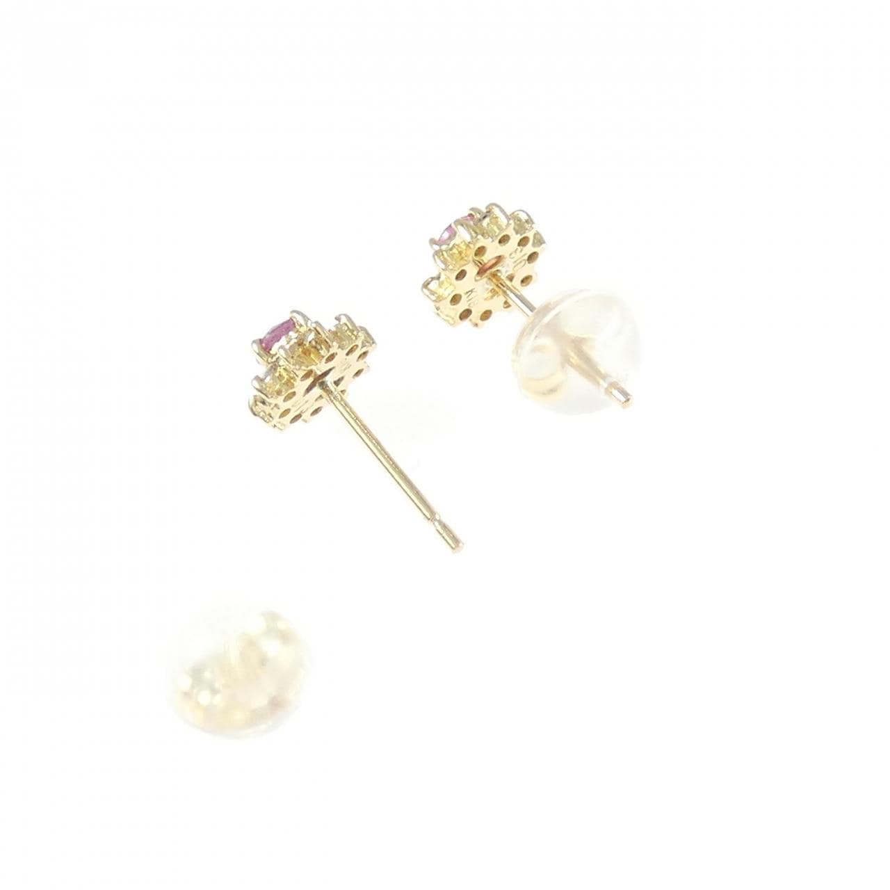 K18YG ルビー ピアス