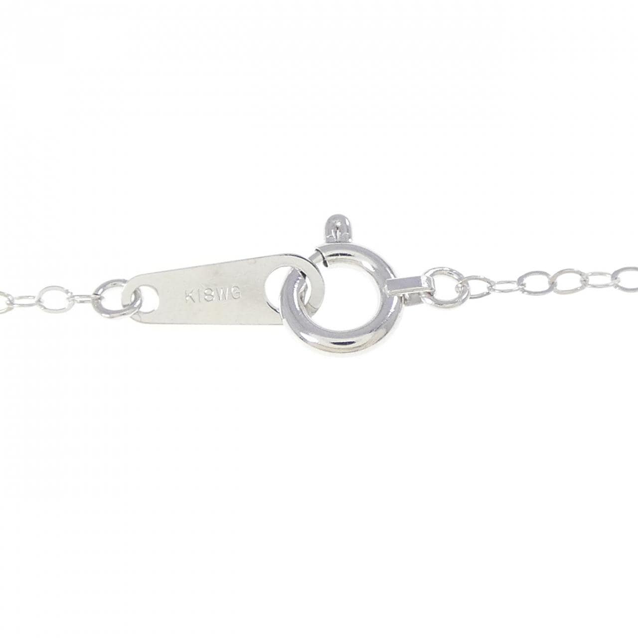 K18WG スター ダイヤモンド ネックレス 0.18CT