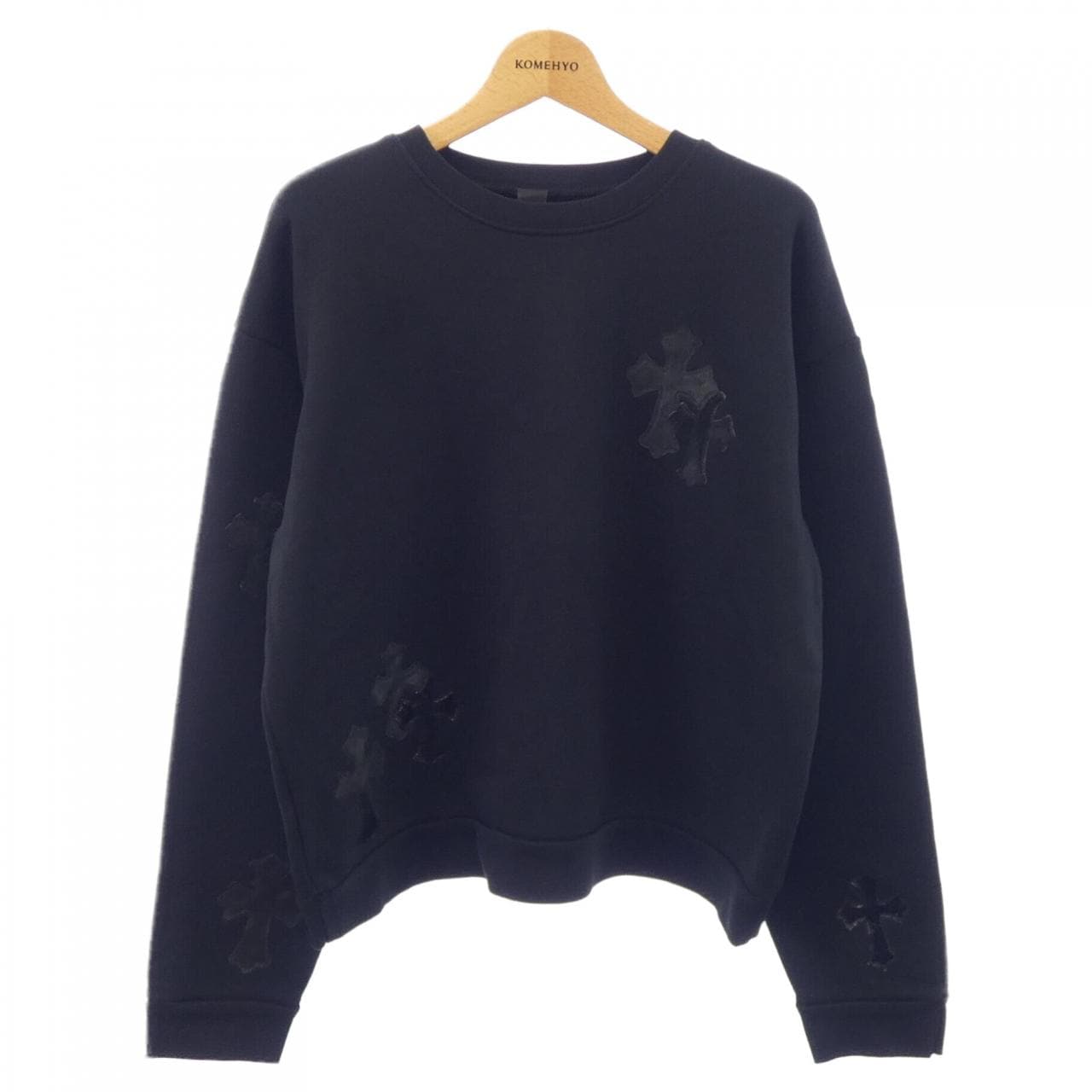 クロムハーツ CHROME HEARTS MULTI LEATHER CROSS PATCH スウェット