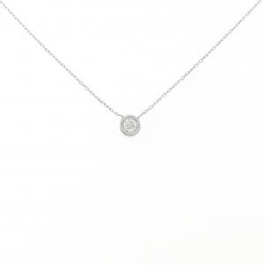 PT900/PT850 ソリティア ネックレス 0.08CT