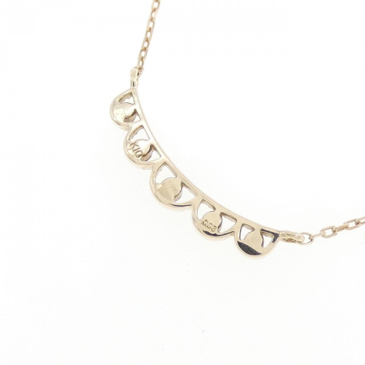 K10YG ダイヤモンド ネックレス 0.03CT