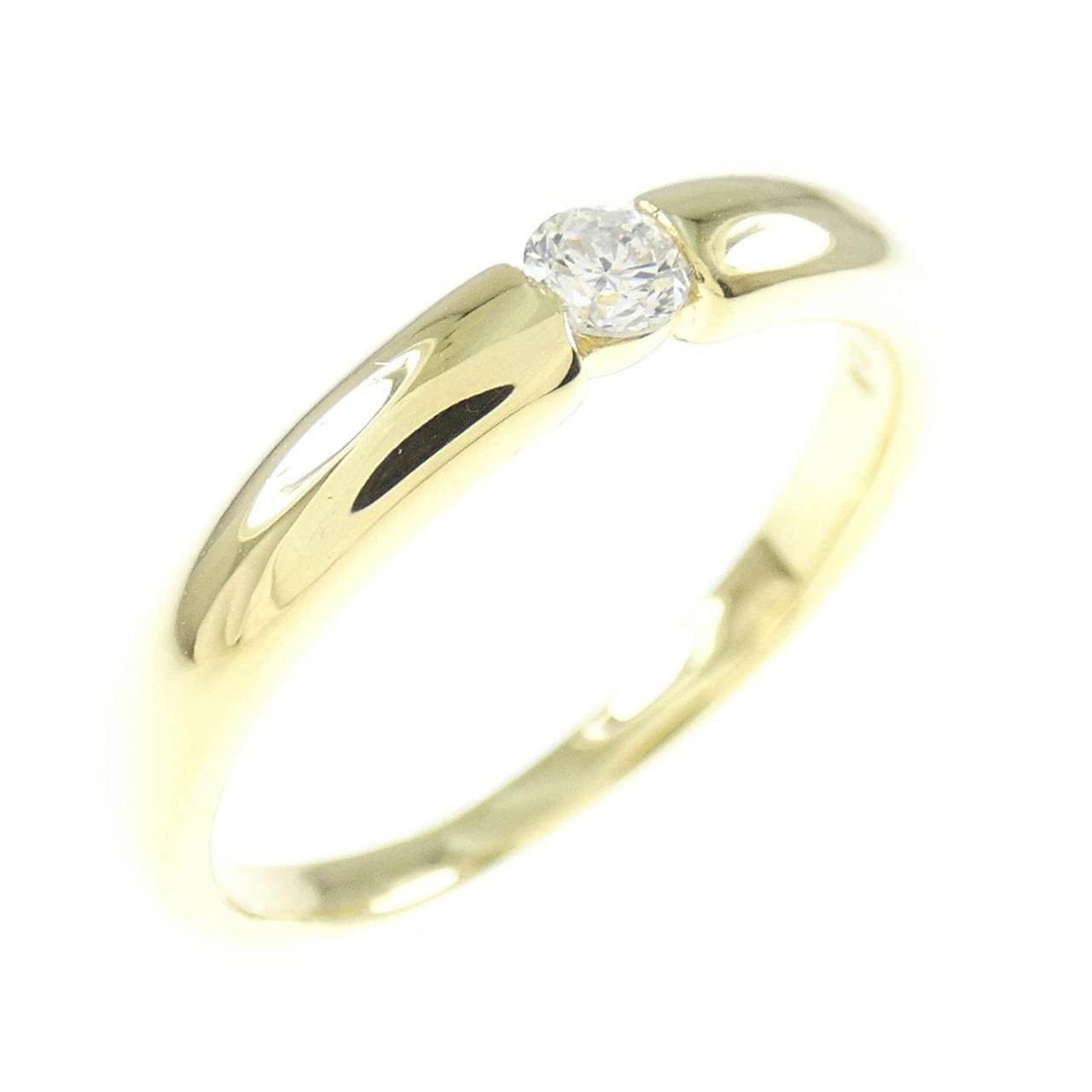 K18YG ダイヤモンド リング 0.09CT