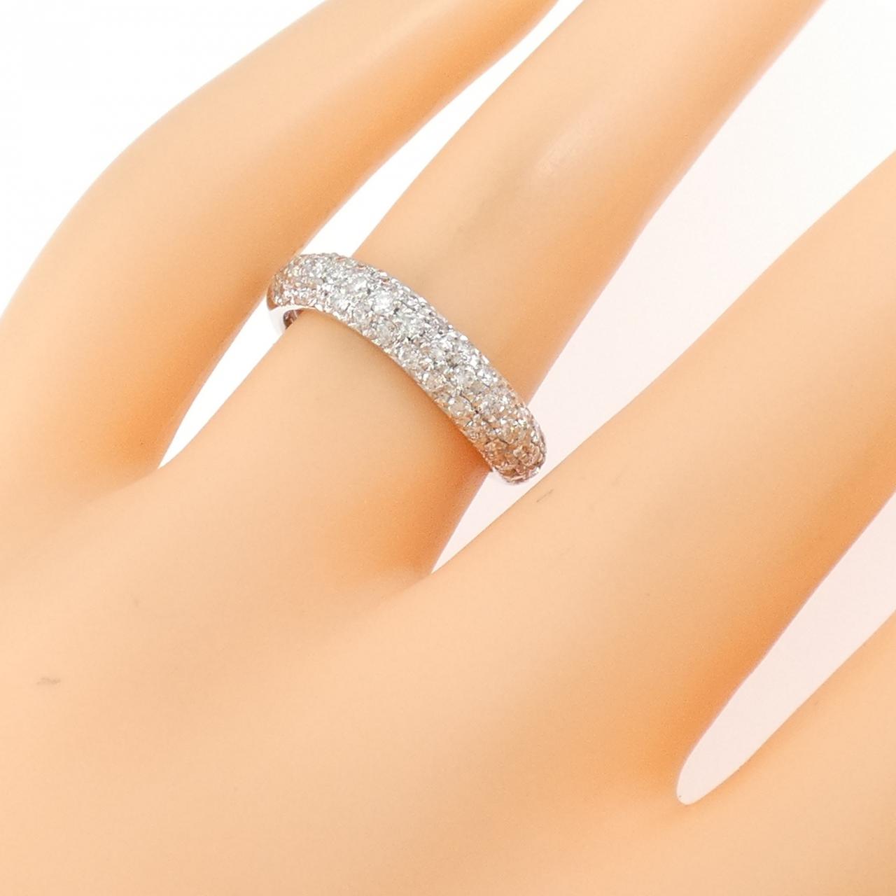 PT900 パヴェ ダイヤモンド リング 0.60CT