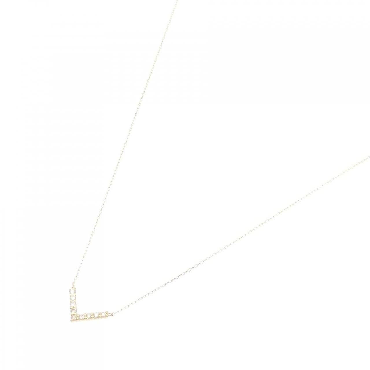 [BRAND NEW] K18YG Diamond necklace 0.10CT