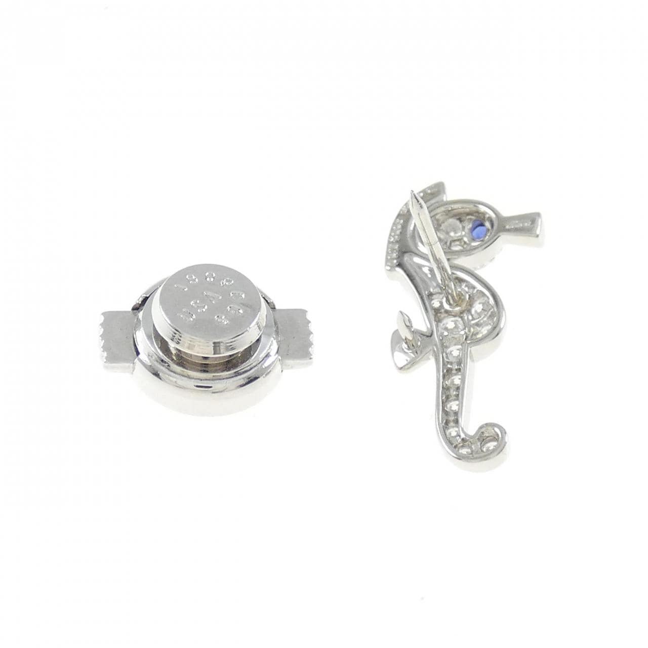 Char Sapphire Brooch 0.03CT