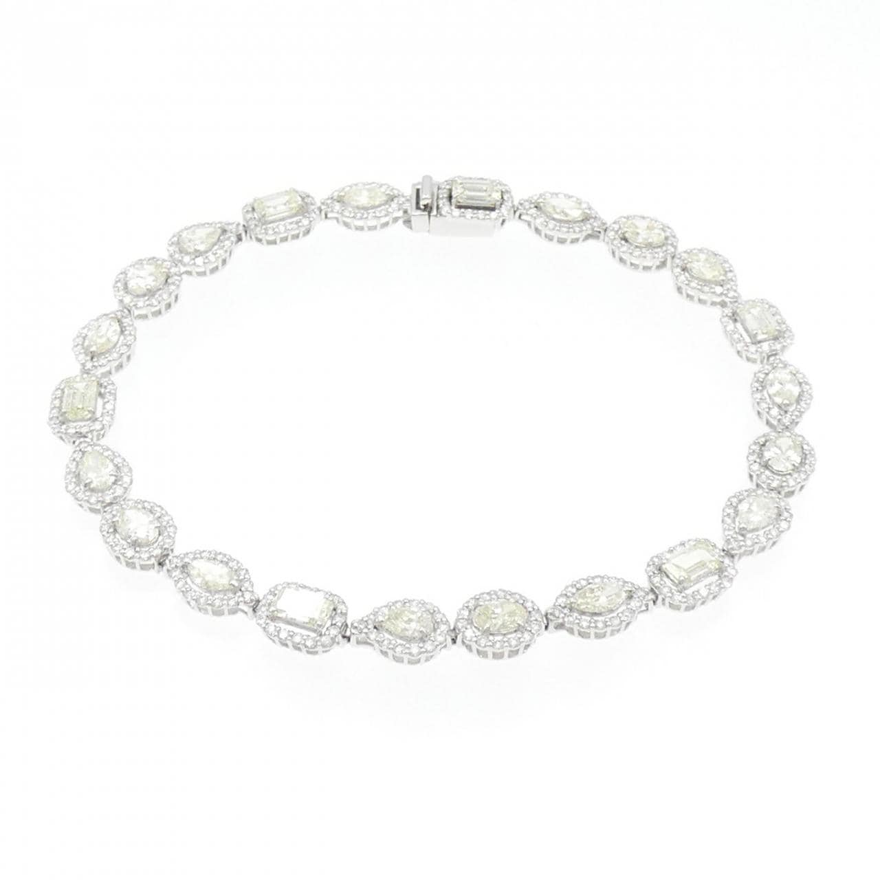 [新品] PT900/PT850鑽石手鍊 5.50CT