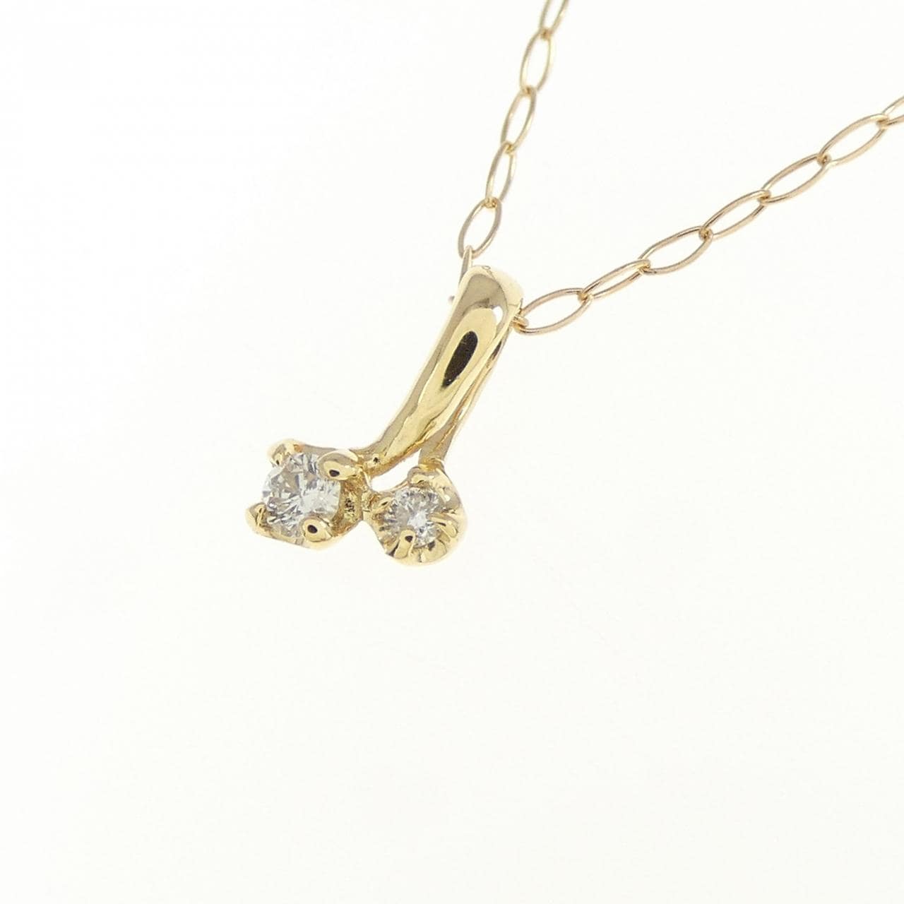 K18YG ダイヤモンド ネックレス 0.03CT