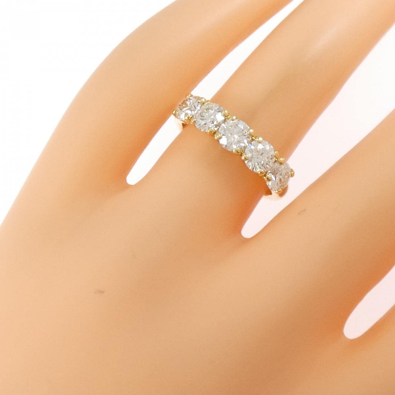 【リメイク】K18YG ダイヤモンド リング 1.661CT F-G SI2 EXT