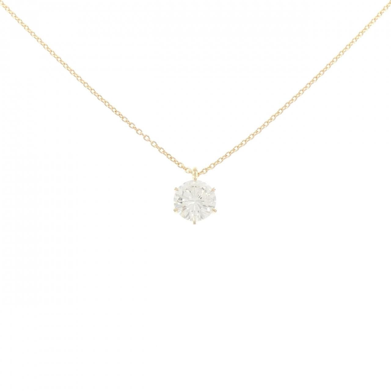 【リメイク】K18YG ダイヤモンド ネックレス 1.063CT H SI2 VG