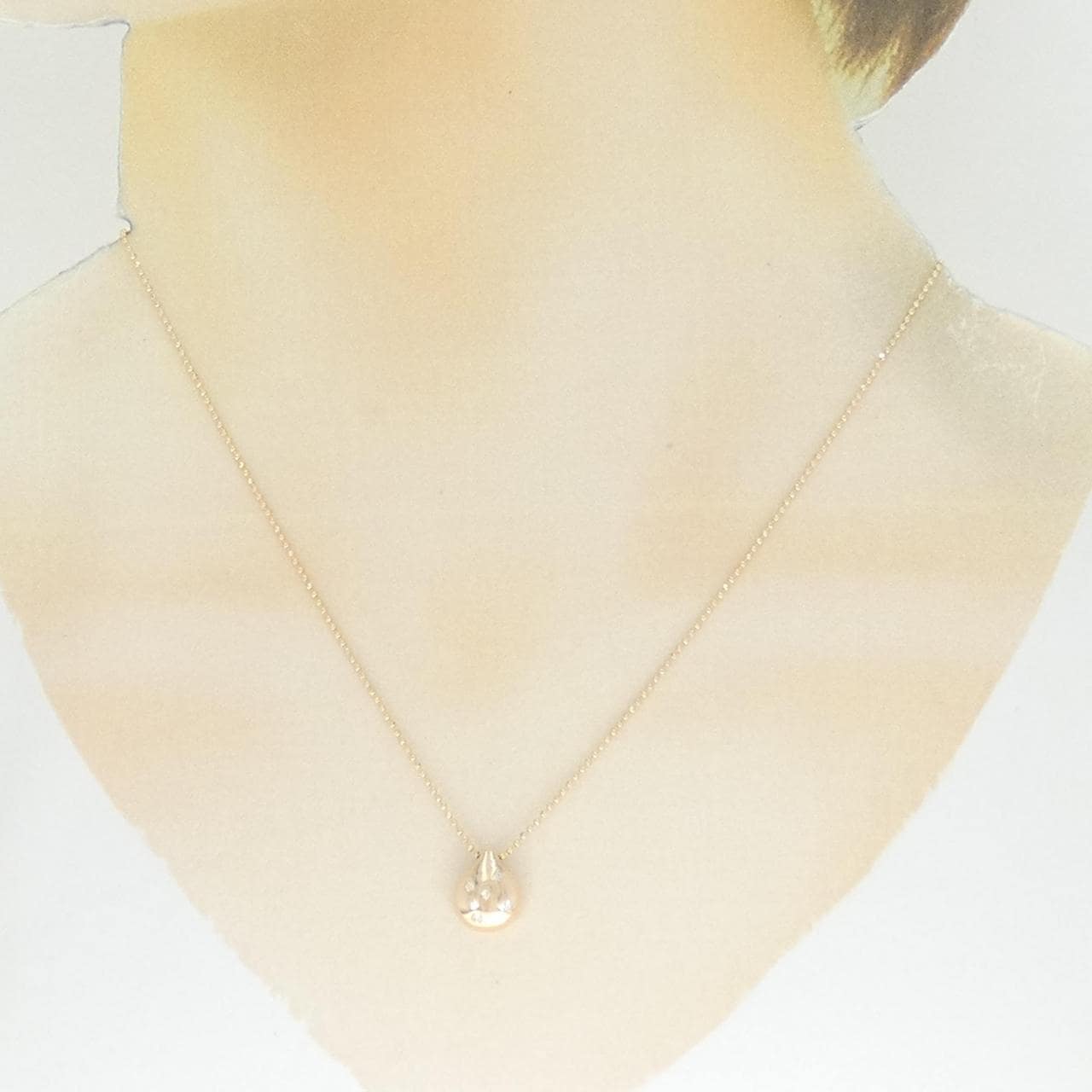 K18PG ダイヤモンド ネックレス 0.06CT
