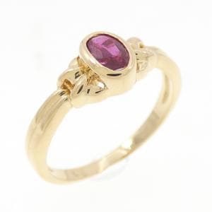 K18YG ルビー リング 0.25CT