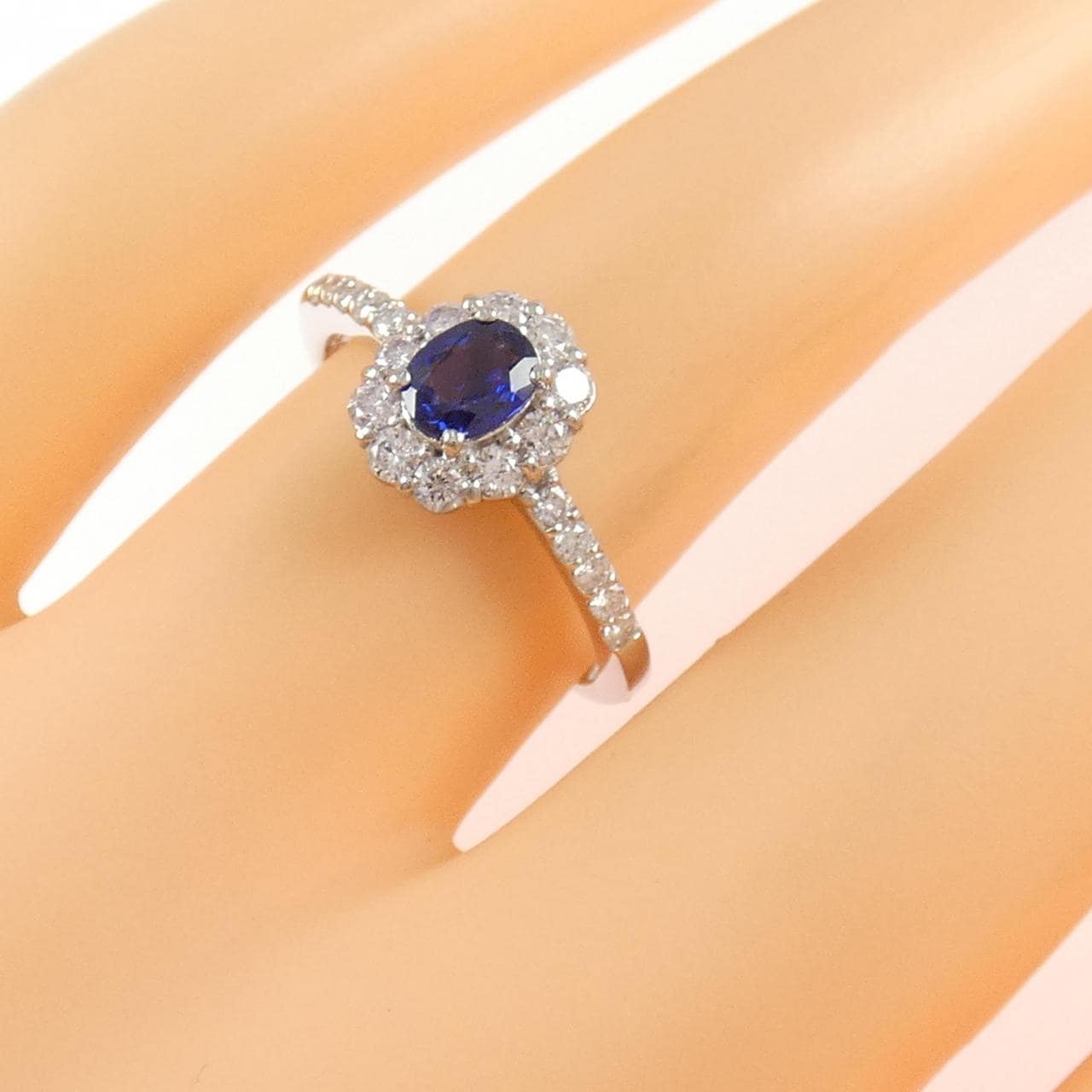 PT900 サファイヤ リング 0.37CT