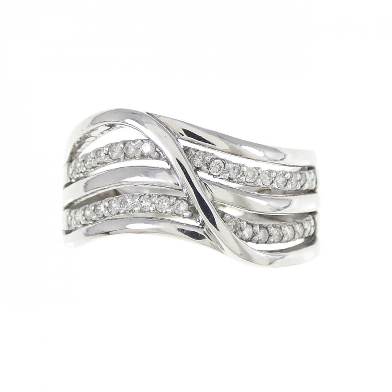 K18WG ダイヤモンド リング 0.20CT