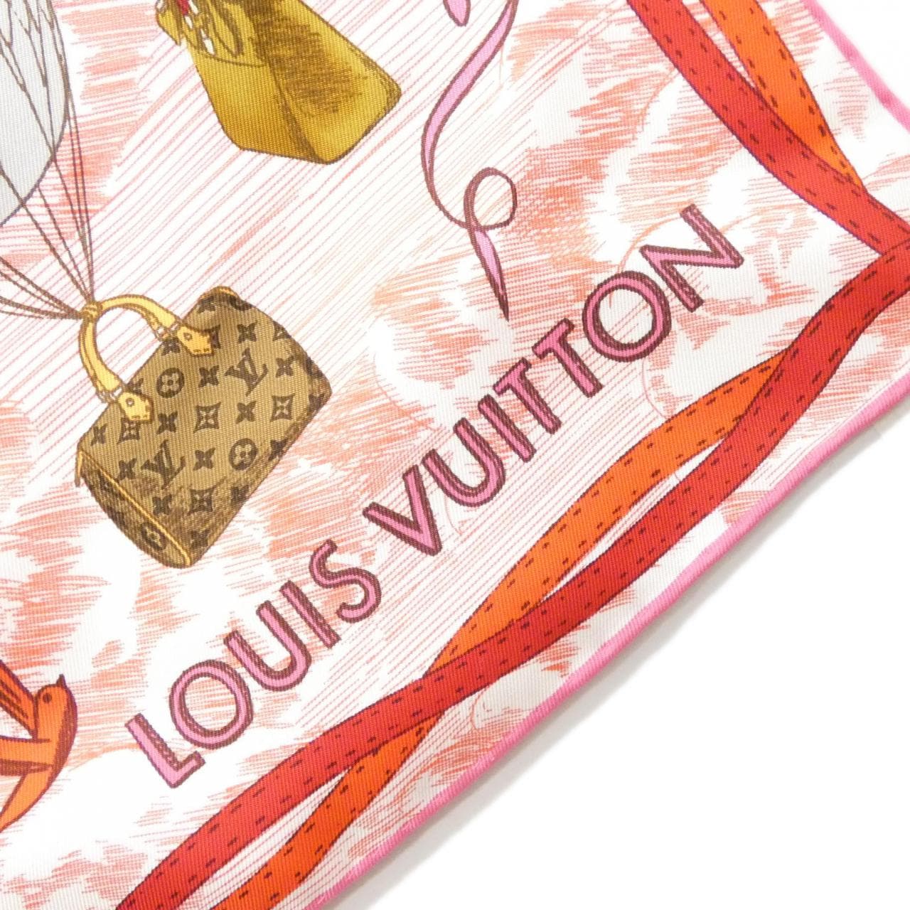 LOUIS VUITTON Carre Up and Away 90cm M79012 Scarf