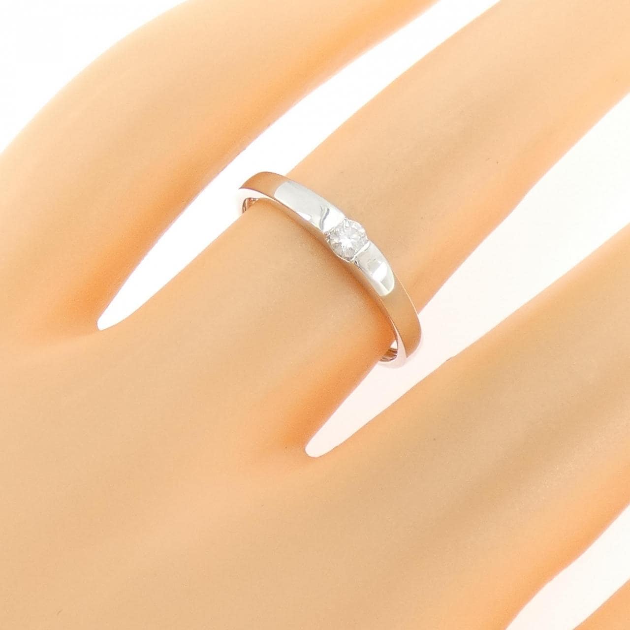 K10WG ダイヤモンド リング 0.06CT