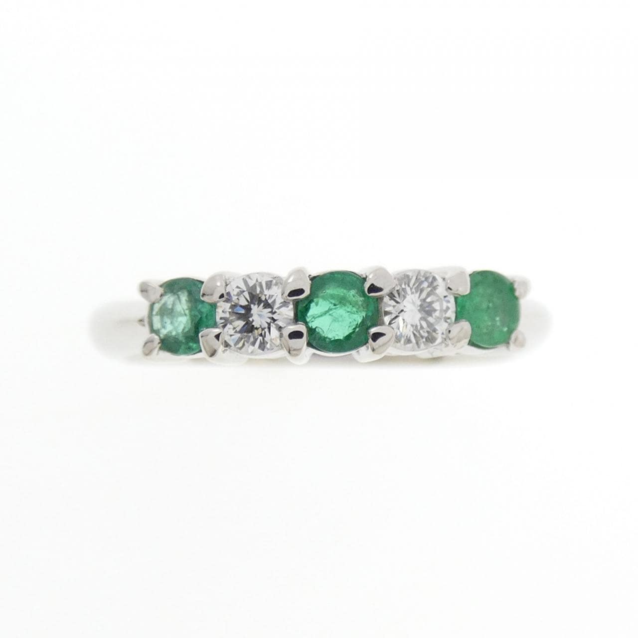 PT900 エメラルド リング 0.30CT