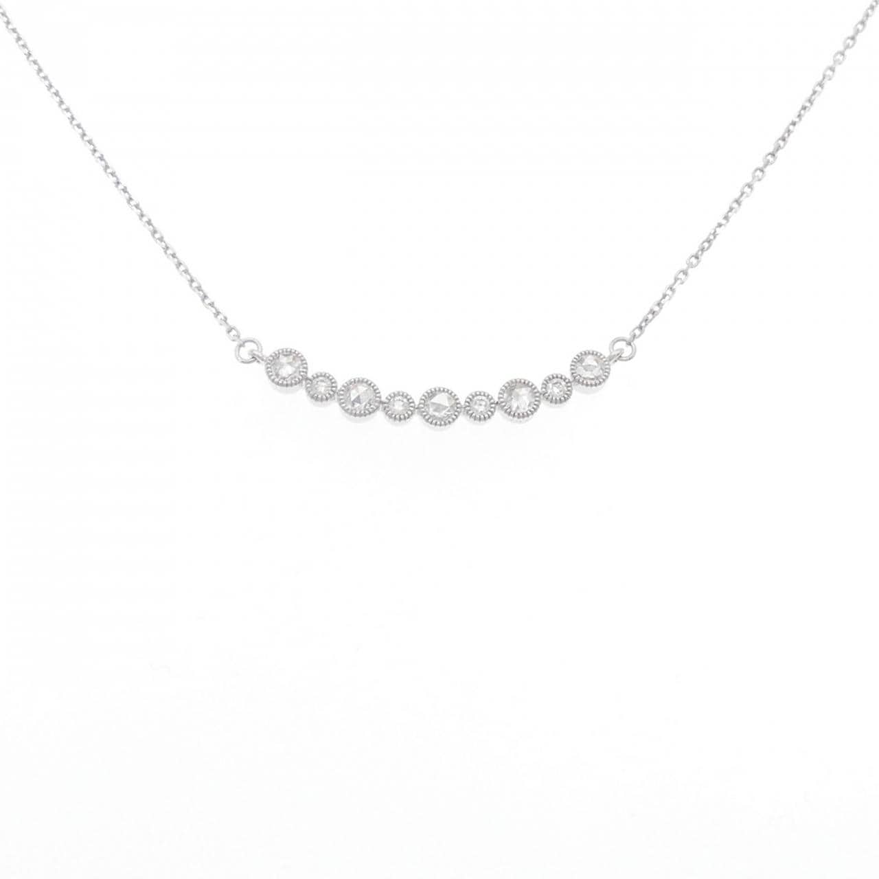 K18WG ダイヤモンド ネックレス 0.43CT