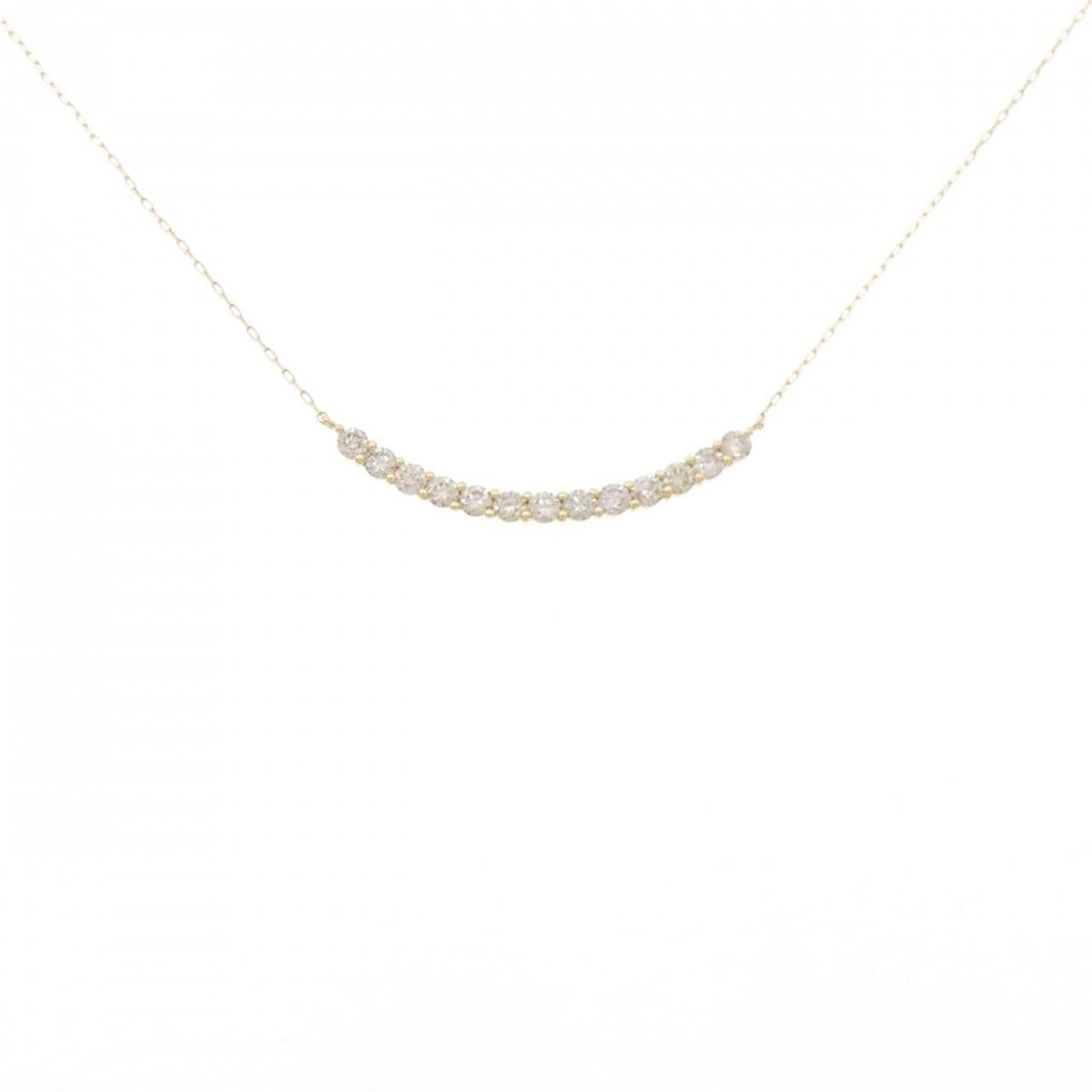 [BRAND NEW] K18YG Diamond necklace 0.50CT