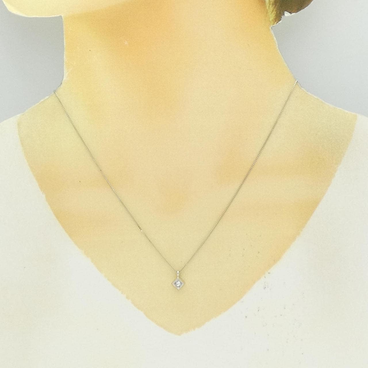 PT900/PT850 ダイヤモンド ネックレス 0.323CT