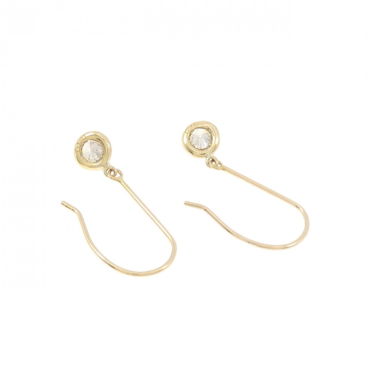 K18YG ダイヤモンド ピアス 0.20CT