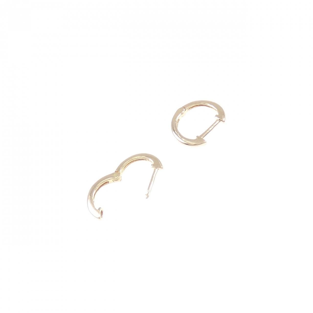 K18PG フープ ピアス