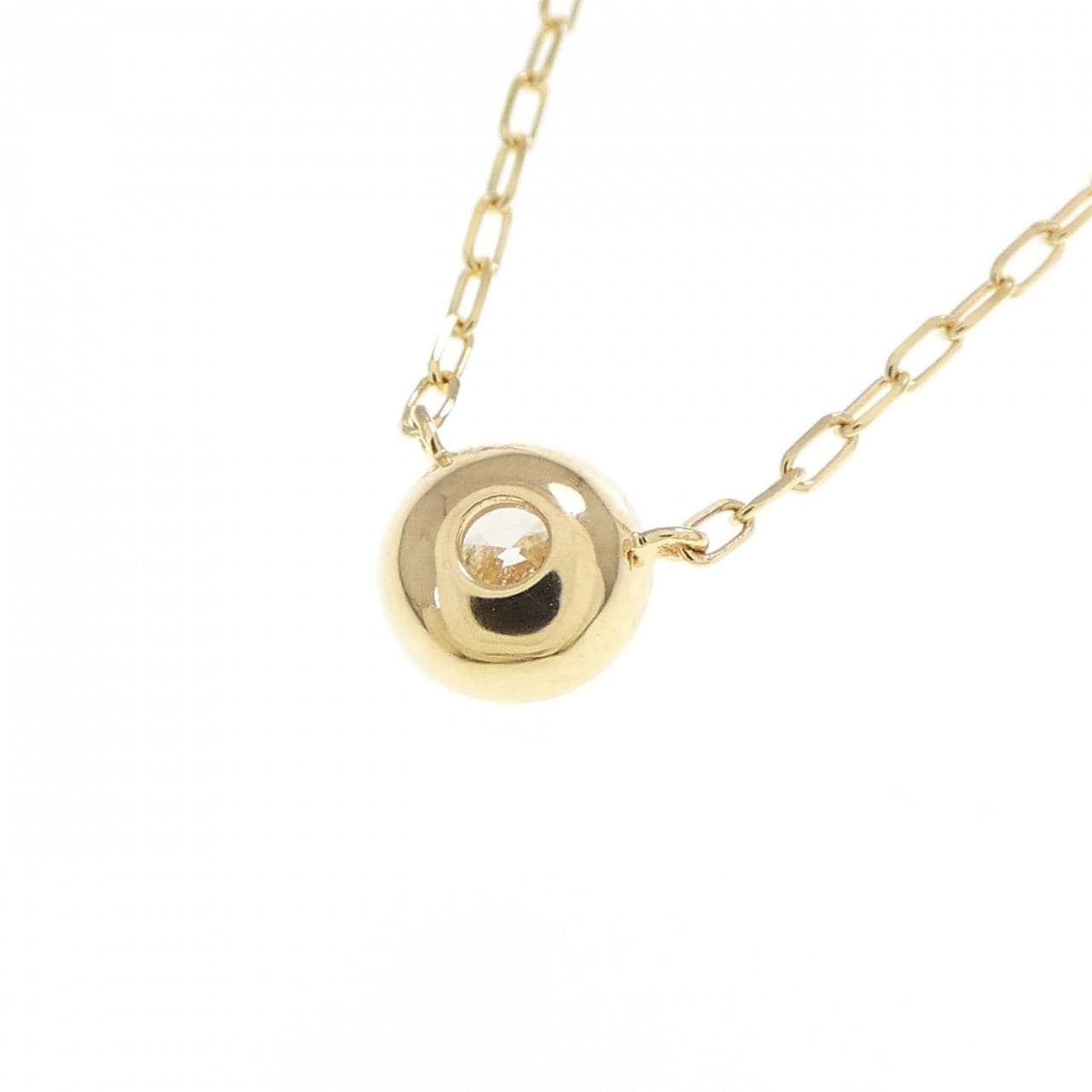 K18YG ダイヤモンド ネックレス 0.10CT