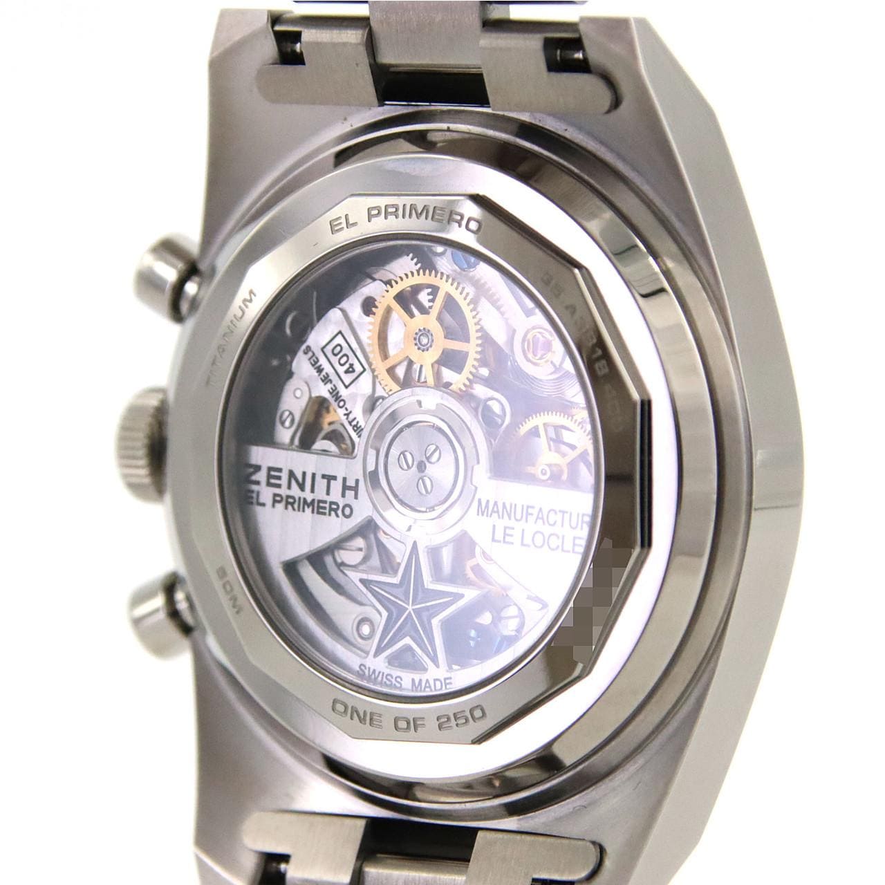 ゼニス クロノマスターリバイバルエルプリメロA3818エアウェイトカバーガール 95.A3818.400/51.M3818 TI 自動巻