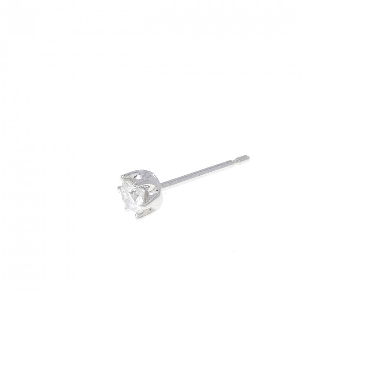 PT900 ダイヤモンド ピアス 0.075CT 片耳