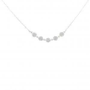 K18WG ダイヤモンド ネックレス 0.20CT