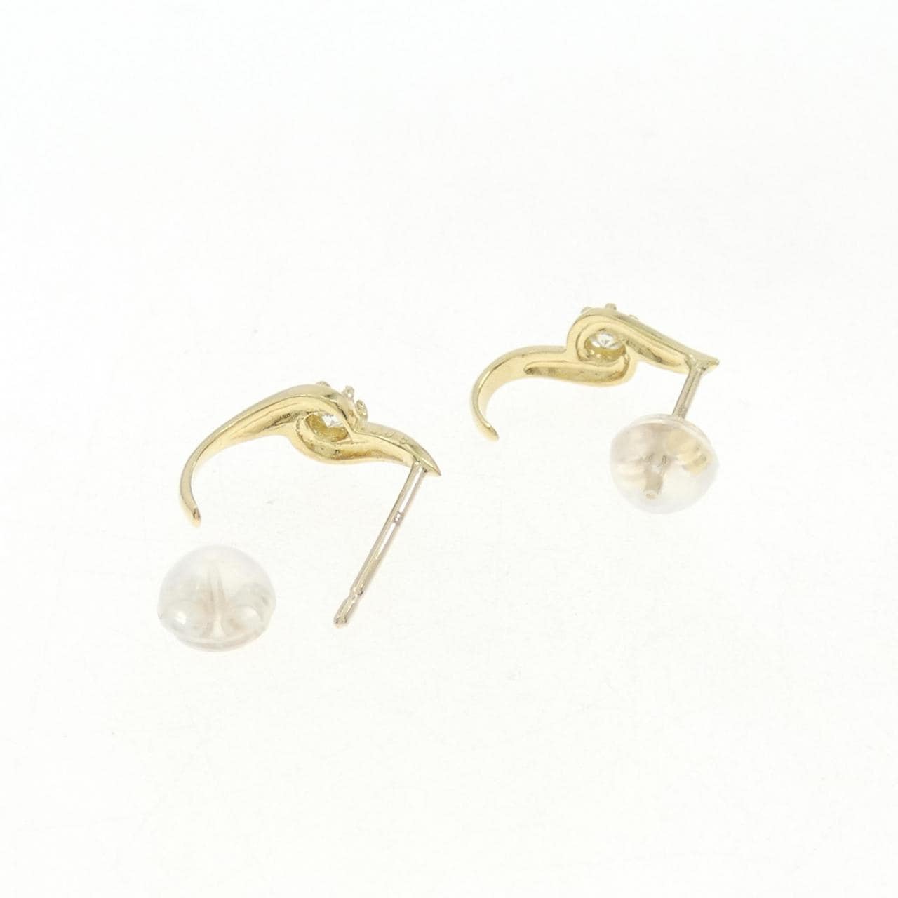 K18YG ダイヤモンド ピアス 0.16CT