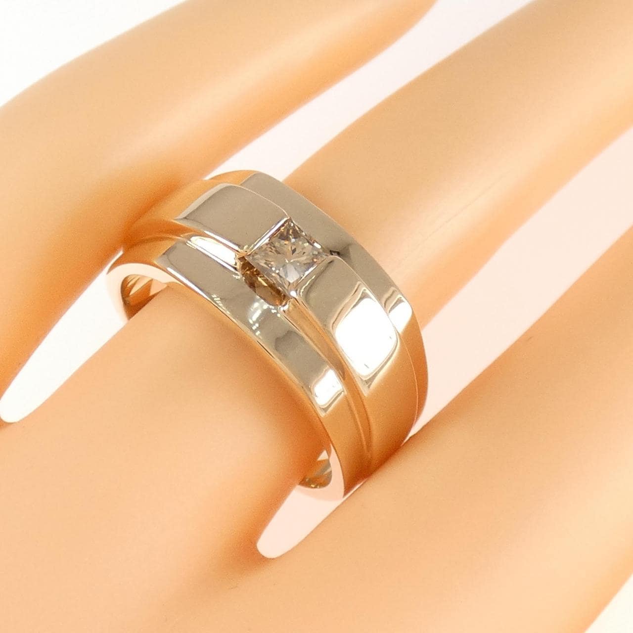 K18PG ダイヤモンド リング 0.39CT