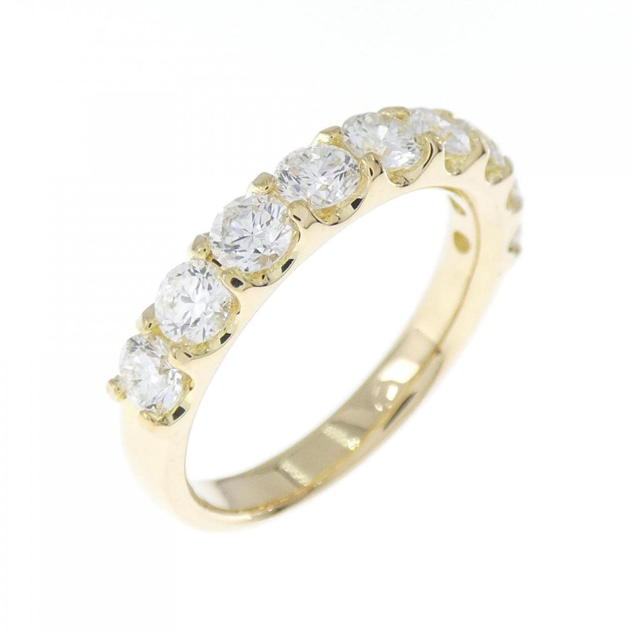 [BRAND NEW] K18YG Diamond Ring 1.007CT G VS1-SI1 VG-GOOD