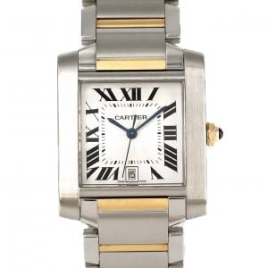 Cartier Tank Française LM Combi W51005Q4 SSxYG自動上弦