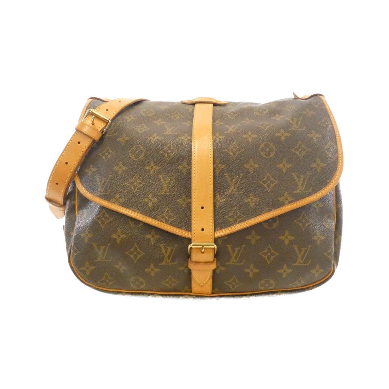 ルイヴィトン モノグラム ソミュール 35cm M42254 ショルダーバッグ
