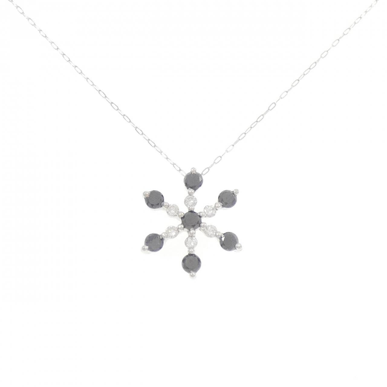 K14WG/K10WG ダイヤモンド ネックレス 0.71CT