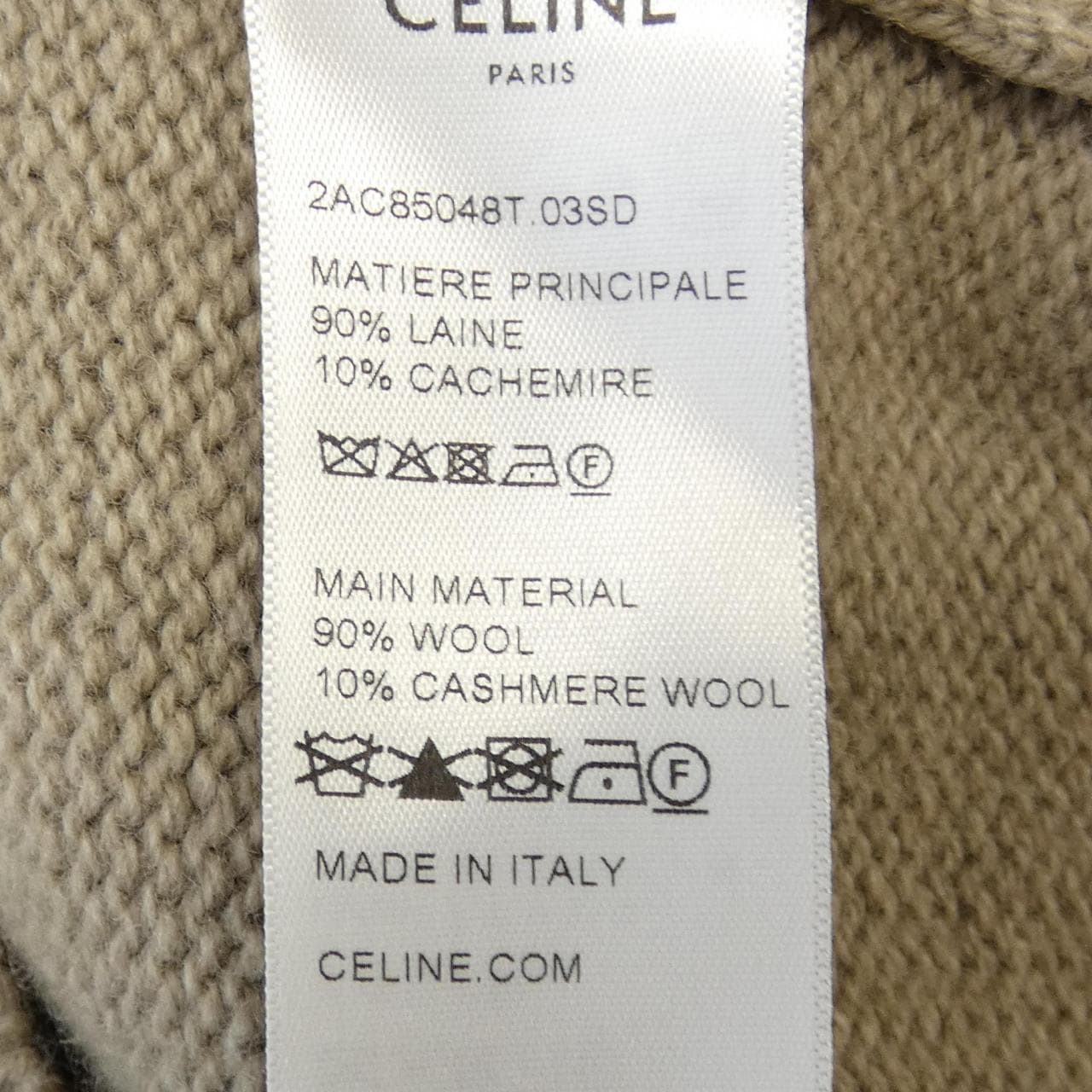 セリーヌ CELINE トリオンフ TRIOMPHE　クルーネックセーター 2AC85048T ニット