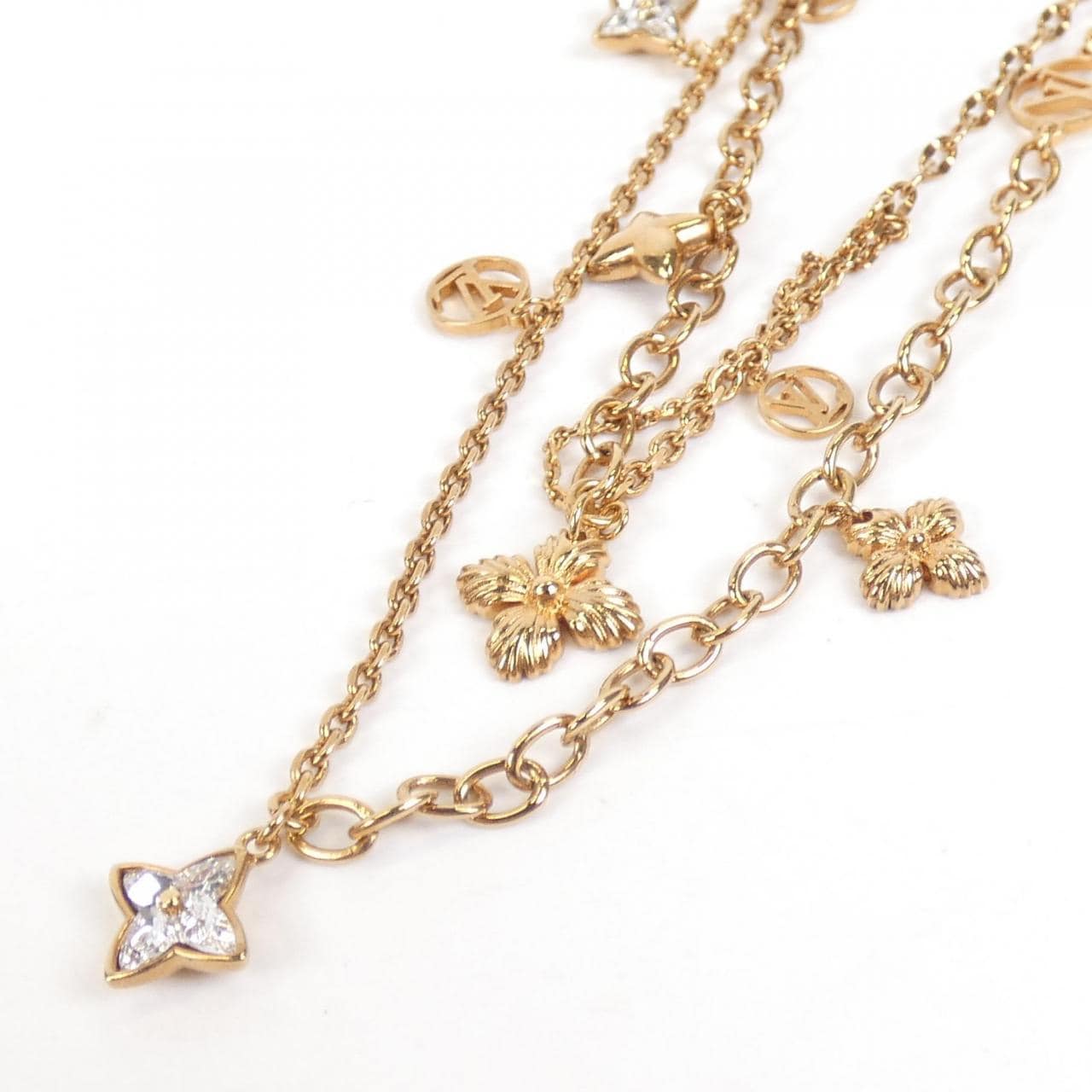 LOUIS VUITTON Collier Blooming Strass M68374 項鍊