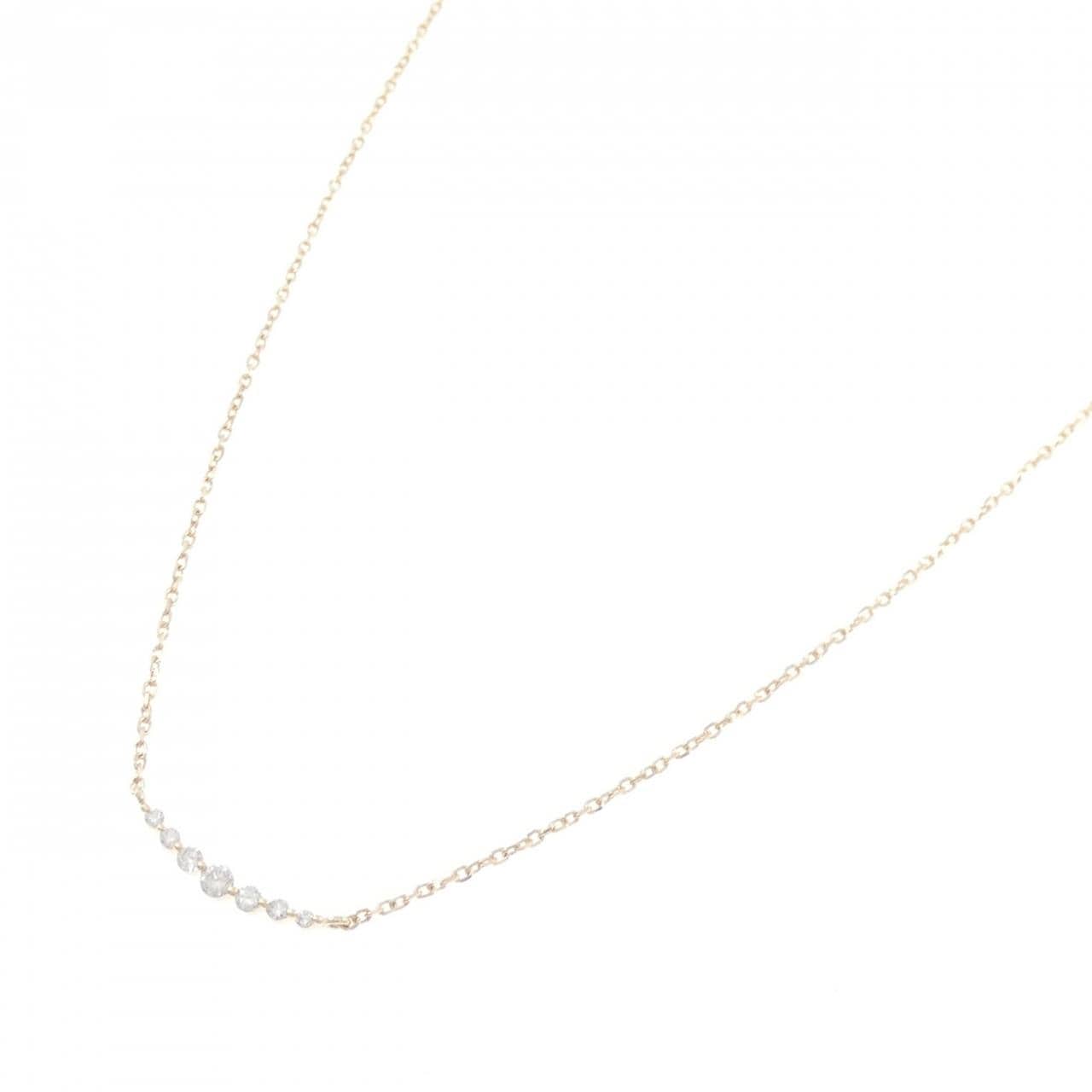 K10YG ダイヤモンド ネックレス 0.07CT