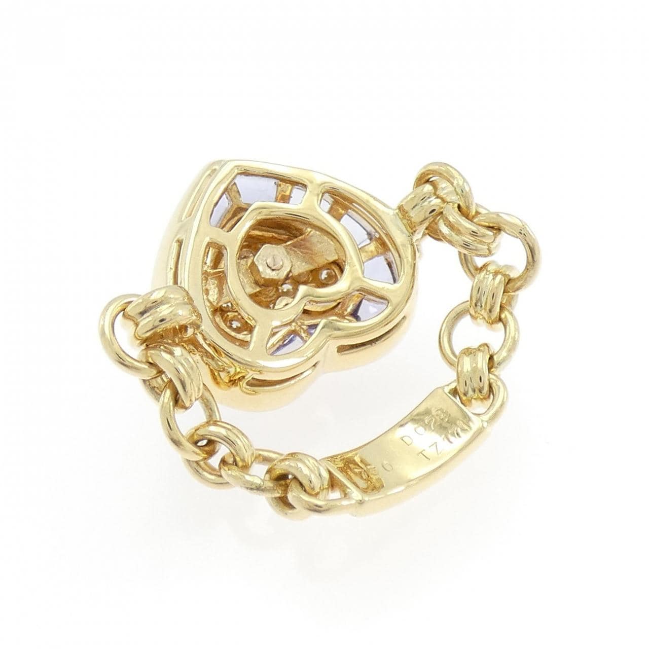 750YG Heart Tanzanite Ring 1.71CT